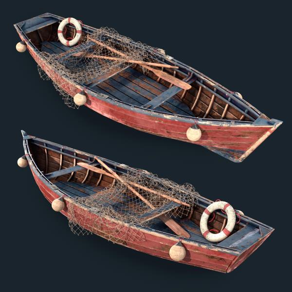قایق ماهیگیری - دانلود مدل سه بعدی قایق ماهیگیری - آبجکت سه بعدی قایق ماهیگیری -Old Fishing Boat 3d model - Old Fishing Boat 3d Object - Ship-کشتی